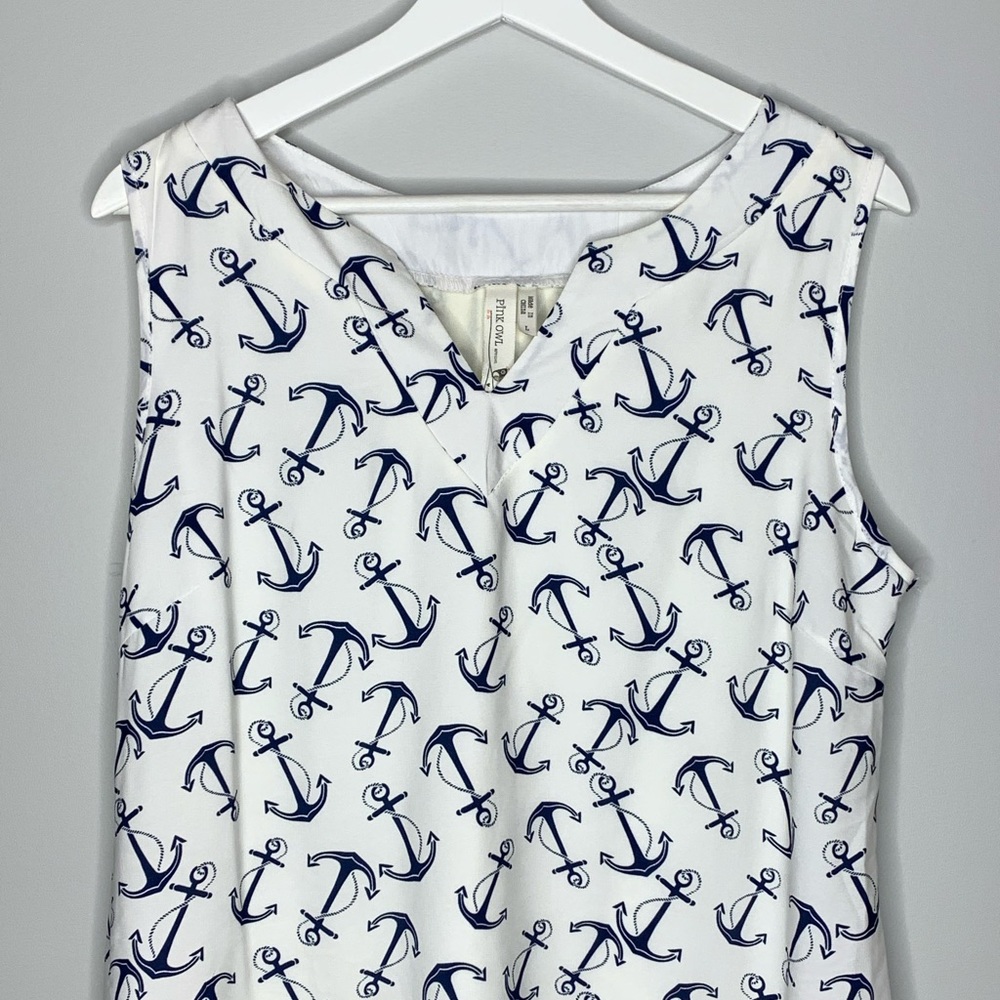 Womens’s nautical anchor dress - Picture 3 of 3
